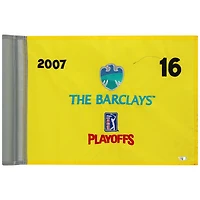 PGA TOUR Event-Used #16 Yellow Pin Flag from The Barclays Playoffs on August 23rd to 26th 2007