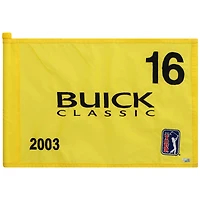 PGA TOUR Event-Used #16 Yellow Pin Flag from The Buick Classic on June 19th to 22nd 2003