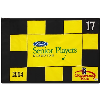 PGA TOUR Event-Used #17 Yellow/Black Pin Flag from the SENIOR PLAYERS Championship on July 8-11 2004
