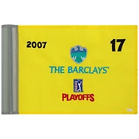 PGA TOUR Event-Used #17 Yellow Pin Flag from The Barclays Playoffs on August 23rd to 26th 2007