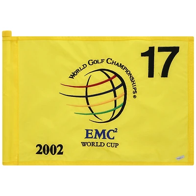 PGA TOUR Event-Used #17 Yellow Pin Flag from The EMC World Cup on December 12th to 15th 2002