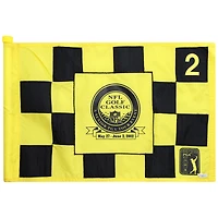 PGA TOUR Event-Used #2 Yellow/Black Pin Flag from The NFL Golf Classic on May 27th to June 2nd 2002