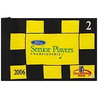 PGA TOUR Event-Used #2 Yellow/Black Pin Flag from the SENIOR PLAYERS Championship on July