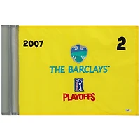 PGA TOUR Event-Used #2 Yellow Pin Flag from The Barclays Playoffs on August 23rd to 26th 2007