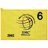 PGA TOUR Event-Used #6 Yellow Pin Flag from The EMC World Cup on December 12th to 15th 2002