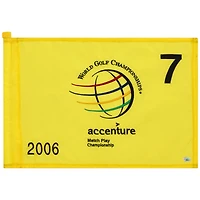 PGA TOUR Event-Used #7 Yellow Pin Flag from The Accenture Match Play Championship on February 23rd to 26th 2006