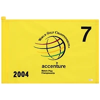 PGA TOUR Event-Used #7 Yellow Pin Flag from The Accenture Match Play Championship on February 25th to 29th 2004