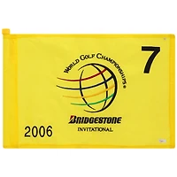 PGA TOUR Event-Used #7 Yellow Pin Flag from the Bridgestone Invitational on August 24-27 2006