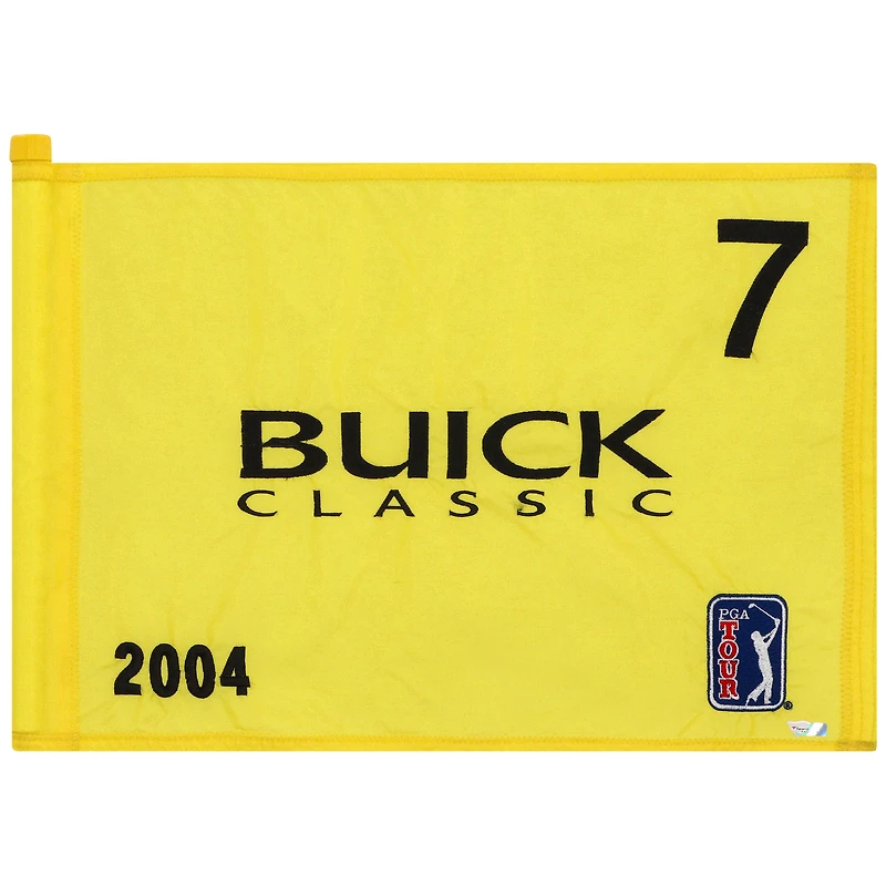 PGA TOUR Event-Used #7 Yellow Pin Flag from The Buick Classic on June 10th to 13th 2004