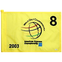 PGA TOUR Event-Used #8 Yellow Pin Flag from The American Express Championship on October 2nd to 5th 2003