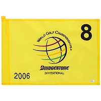 PGA TOUR Event-Used #8 Yellow Pin Flag from the Bridgestone Invitational on August 24-27 2006
