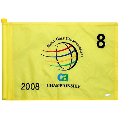 PGA TOUR Event-Used #8 Yellow Pin Flag from The CA Championship on March 20th to 23rd 2008