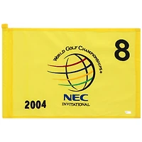 PGA TOUR Event-Used #8 Yellow Pin Flag from the NEC Invitational on August 19-22 2004