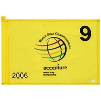 PGA TOUR Event-Used #9 Yellow Pin Flag from The Accenture Match Play Championship on February 23rd to 26th 2006