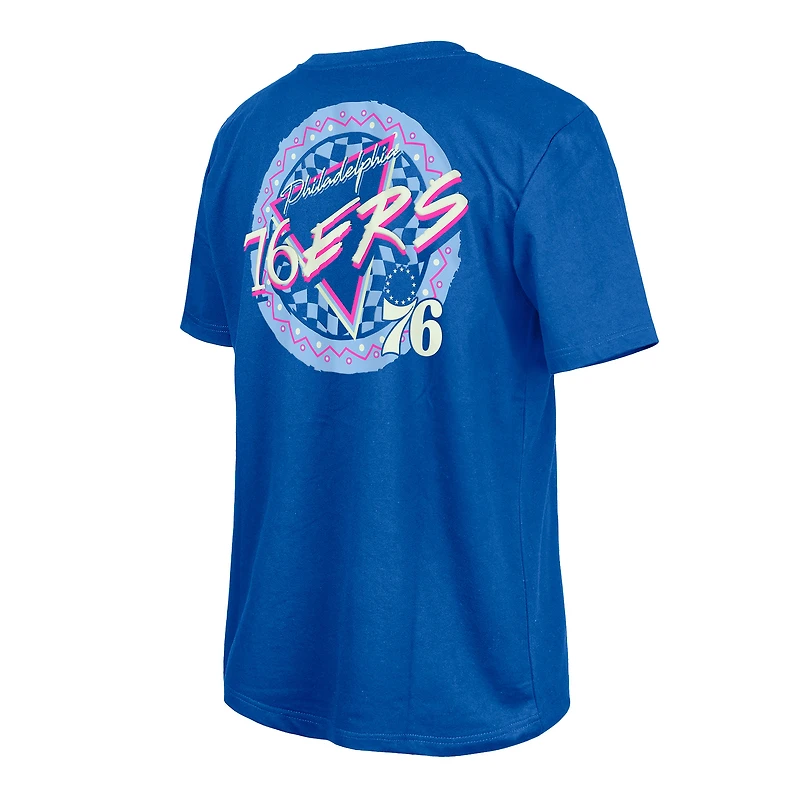 New Era Blue Philadelphia 76ers Glow-in-the-Dark T-Shirt