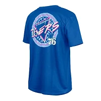 New Era  Blue Philadelphia 76ers Glow-in-the-Dark T-Shirt