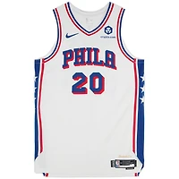 Ąžuolas Tubelis Philadelphia 76ers Player-Issued #20 White Nike Jersey from the 2023-24 NBA Season - Size 52+4