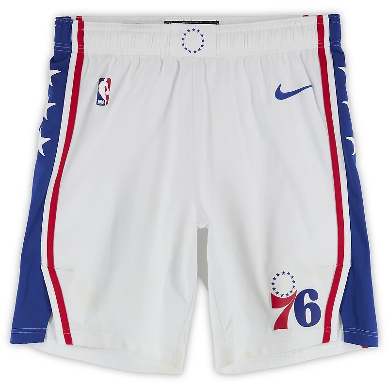Philadelphia 76ers Game-Used White Shorts from the 2025-26 NBA Season - Size 40