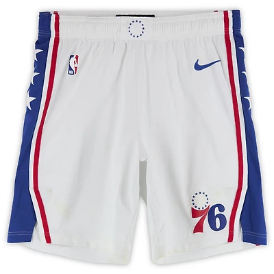 Short blanc porté en match par les Philadelphia 76ers lors de la saison NBA 2025-26 - Taille 40