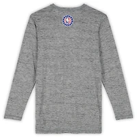 Philadelphia 76ers Team-Issued Gray "Hoops For Troops" Long Sleeve T-Shirt from the 2025-26 NBA Season