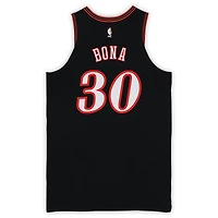 Adem Bona Philadelphia 76ers Game-Used #30 Black Hardwood Classic Jersey vs. Indiana Pacers on April 10, 2026 - Size 52+6