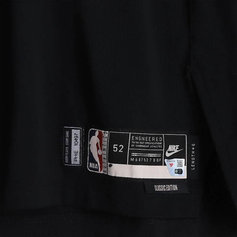 Adem Bona Philadelphia 76ers Game-Used #30 Black Hardwood Classic Jersey vs. Indiana Pacers on April 10, 2026 - Size 52+6