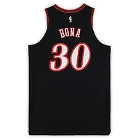 Adem Bona Philadelphia 76ers Game-Used #30 Black Hardwood Classic Jersey vs. Orlando Magic on April 15, 2026 - Size 52+6