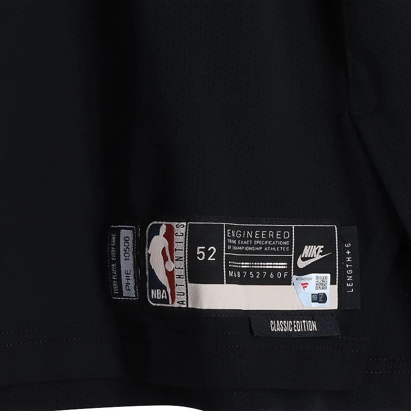 Maillot noir Hardwood Classic porté par Adem Bona (Philadelphia 76ers) lors du match n° 30 contre le Orlando Magic le 15 avril 2026 - Taille 52+6