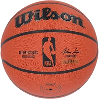 Ballon de basket-ball d'intérieur/extérieur Wilson Authentic Series dédicacé par Allen Iverson, Julius « Dr. J » Erving et Tyrese Maxey des Philadelphia 76ers, avec plusieurs surnoms