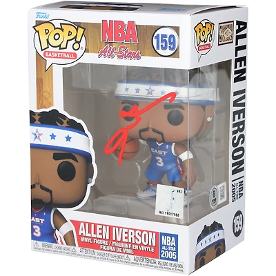 Allen Iverson Philadelphia 76ers Autographed 2005 NBA All-Star Game #159 Funko Pop! Figurine