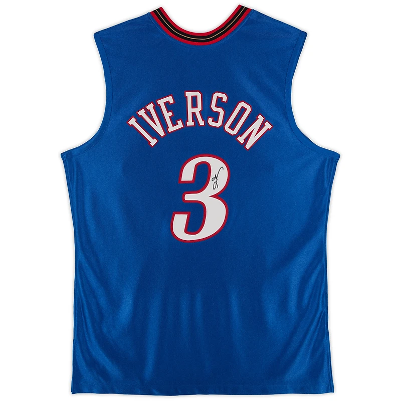 Allen Iverson Philadelphia 76ers Autographed Mitchell & Ness Blue 2000-01 Authentic Jersey