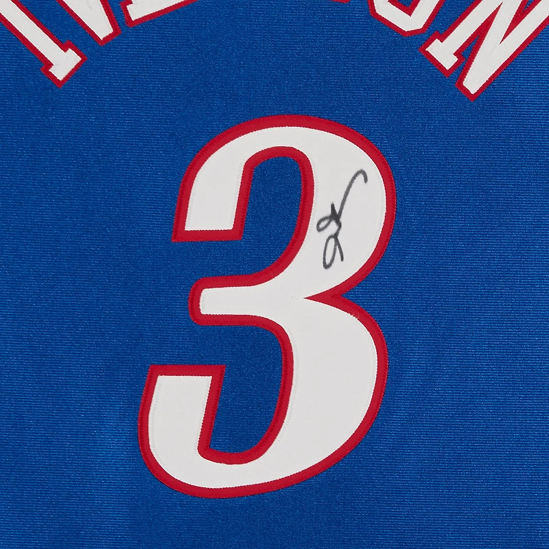 Allen Iverson Philadelphia 76ers Autographed Mitchell & Ness Blue 2000-01 Authentic Jersey