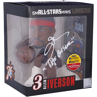 Figurine 6" dédicacée par Allen Iverson des Philadelphia 76ers avec inscription "The Answer"