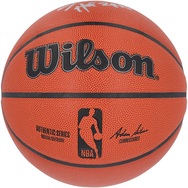 Allen Iverson Philadelphia 76ers Autographed Wilson Authentic Series I/O Basketball with "HOF 2K16" Inscription