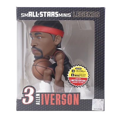 Figurine en vinyle Allen Iverson Philadelphia 76ers smALL-STARS Minis 6" - Recherchez des variantes de couleurs unies d'équipe peu communes, rares et ultra rares en édition limitée