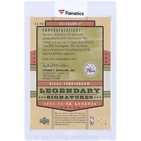 Carte autographiée de Billy Cunningham (Philadelphia 76ers) 2003-04 Upper Deck Legends Legendary Signatures #LS-CU
