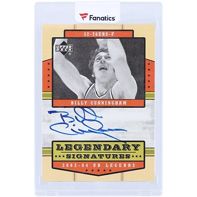 Billy Cunningham Philadelphia 76ers Autographed 2003-04 Upper Deck Legends Legendary Signatures #LS-CU Card