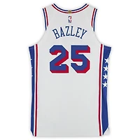 Darius Bazley Philadelphia 76ers Player-Issued #25 White Nike Jersey from the 2023-24 NBA Season - Size 48+4