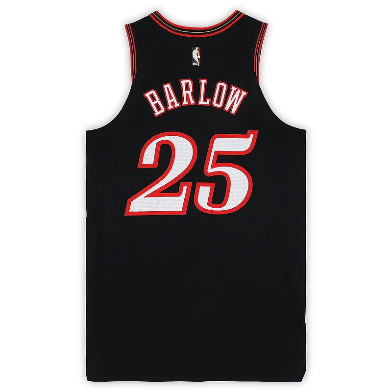 Dominick Barlow Philadelphia 76ers Game-Used #25 Black Hardwood Classic Jersey vs. Boston Celtics on April 26, 2026 - Size 48+4