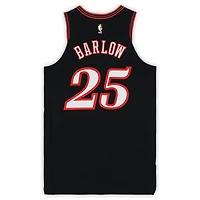 Dominick Barlow Philadelphia 76ers Game-Used #25 Black Hardwood Classic Jersey vs. Boston Celtics on April 26, 2026 - Size 48+4