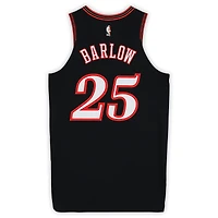Dominick Barlow Philadelphia 76ers Game-Used #25 Black Hardwood Classic Jersey vs. Milwaukee Bucks on April 12, 2026 - Size 48+4