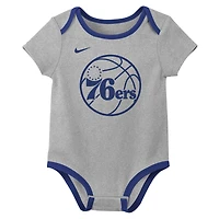 Infant & Newborn Nike Philadelphia 76ers Two-Piece Bodysuit Set