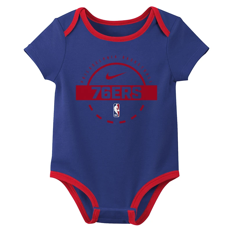 Infant Nike Philadelphia 76ers Two-Piece Bodysuit Set