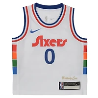 Infant Nike Tyrese Maxey White Philadelphia 76ers 2024/25 Swingman Player Jersey - City Edition