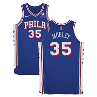 Maillot Nike royal n° 35 porté par Isaiah Mobley (Philadelphia 76ers) lors de la saison NBA 2024-2025 - Taille 52+6
