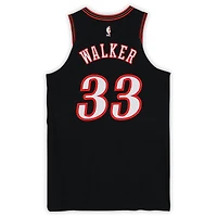 Jabari Walker Philadelphia 76ers Game-Used #33 Black Hardwood Classic Jersey vs. Oklahoma City Thunder on March 23, 2026 - Size 48+4