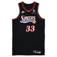 Jabari Walker Philadelphia 76ers Game-Used #33 Black Hardwood Classic Jersey vs. Oklahoma City Thunder on March 23, 2026 - Size 48+4