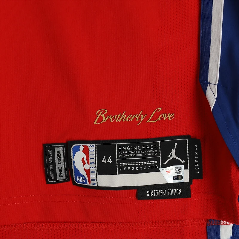 Jeff Dowtin Jr. Philadelphia 76ers Player-Issued #11 Red Jordan Brand Jersey from the 2024-25 NBA Season - Size 44+4