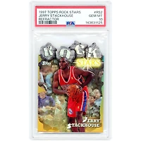 Jerry Stackhouse Philadelphia 76ers 1997-98 Topps Rock Stars Refractor #RS2 PSA Authenticated 10 Card