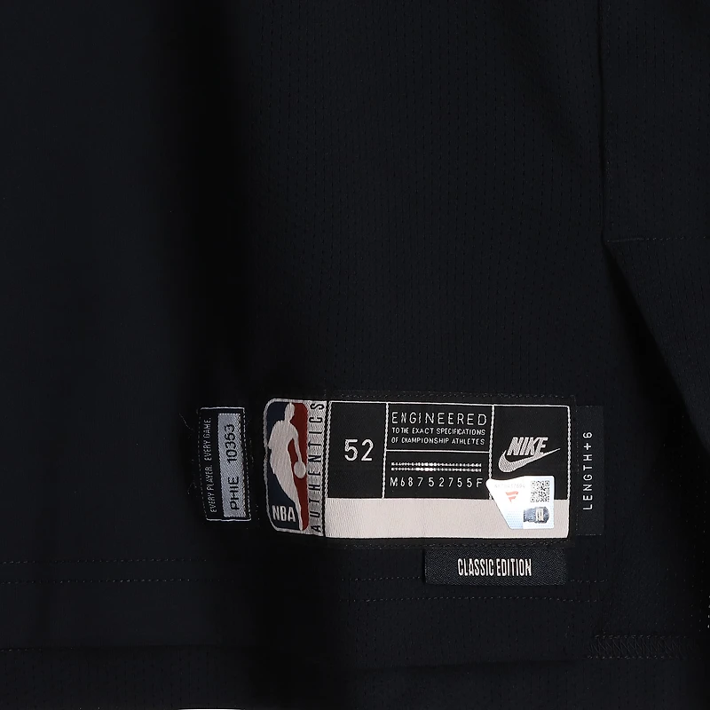 Joel Embiid Philadelphia 76ers Game-Used #21 Black Hardwood Classic Jersey Worn During the Third Quarter of the Game vs. Miami Heat on February 26, 2026 - Size 52+6